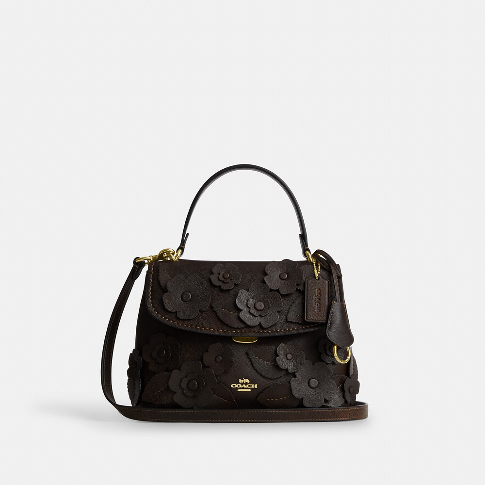 NWT Coach Emory Top Handle Bag With Floral Applique
